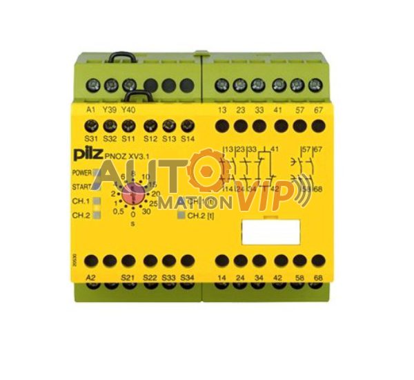 774530 Pilz PNOZ XV3.1 30/24DC 240VAC 3n/o 1n/c 2n/o t - Pilz Safety Relay