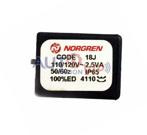 NORGREN, Solenoid Valve Coil, 12J, 13J, 14J, 17J, 18J, 19J, 23N, 33N, 83J, 84J, 88N, 89J