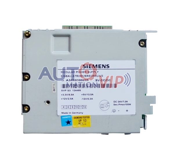 SIEMENS, A5E00100846, 6EW1881-8AA, Modular Power Supply