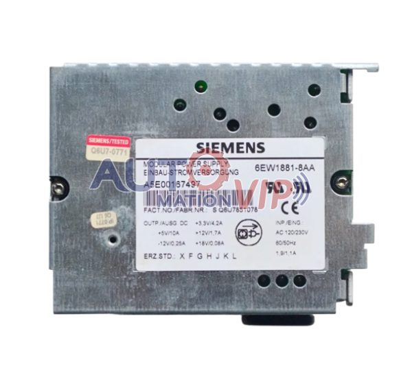 SIEMENS, A5E00167497, 6EW1881-8AA, Modular Power Supply